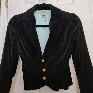 Guess Velvet ruffle Crop Jacket